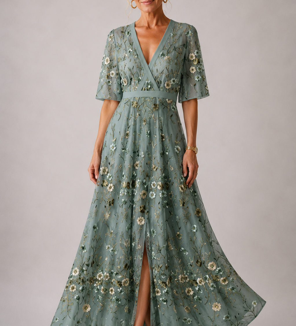 Sabina | Elegant Dress with Floral Print